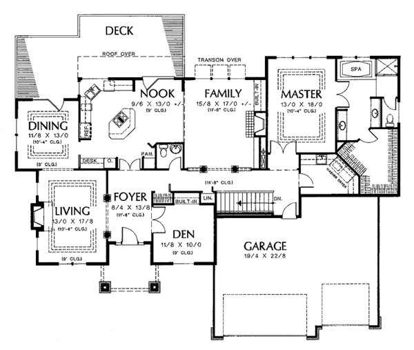 House Plan Design - Traditional Floor Plan - Main Floor Plan #48-732
