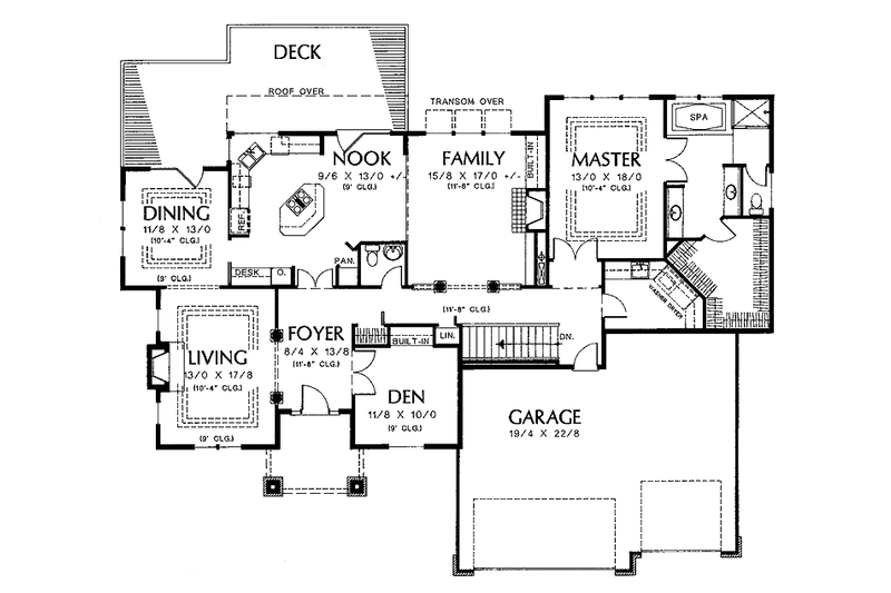 Home Plan - Floor Plan - Main Floor for Traditional House Plan #48-732 - 3 bed, 2.5 bath