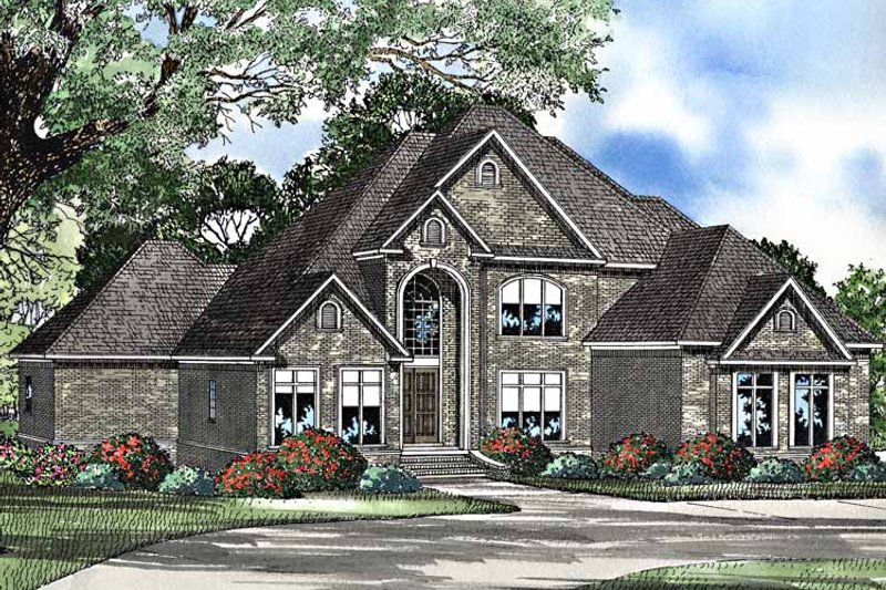 Home Plan - Exterior - Front Elevation 3 for Traditional House Plan #17-3222 - 4 bed, 3 bath