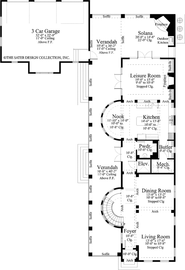 Dream House Plan - Traditional Floor Plan - Main Floor Plan #930-409