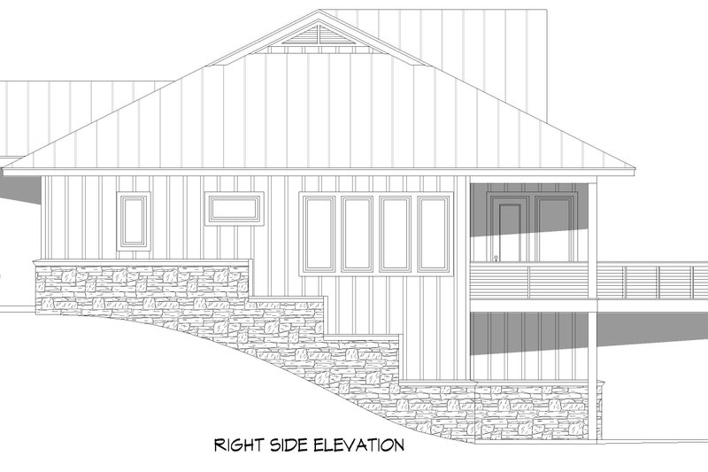 House Design - Exterior - Other Elevation 8 for Beach House Plan #932-1142 - 3 bed, 2.5 bath