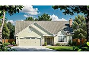 Traditional Style House Plan - 3 Beds 2 Baths 1208 Sq/Ft Plan #58-115 
