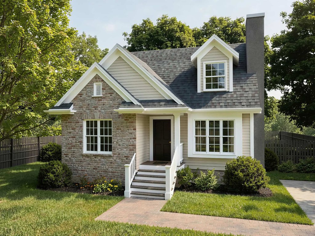 Exterior - Front Elevation 2 for Traditional House Plan #79-156 - 3 bed, 2.5 bath