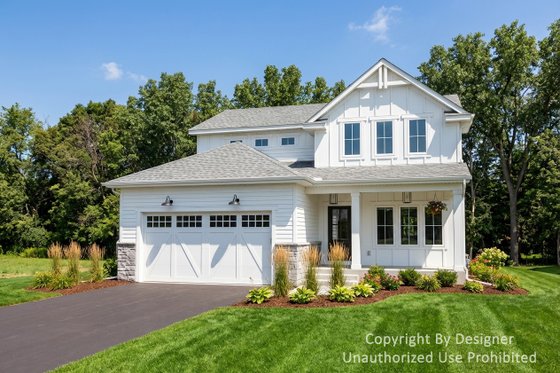 Exterior - Front Elevation for Farmhouse House Plan #51-1526 - 4 bed, 2.5 bath