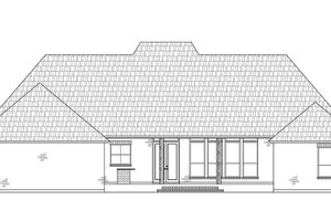 Exterior - Rear Elevation for Southern House Plan #1074-33 - 4 bed, 3.5 bath