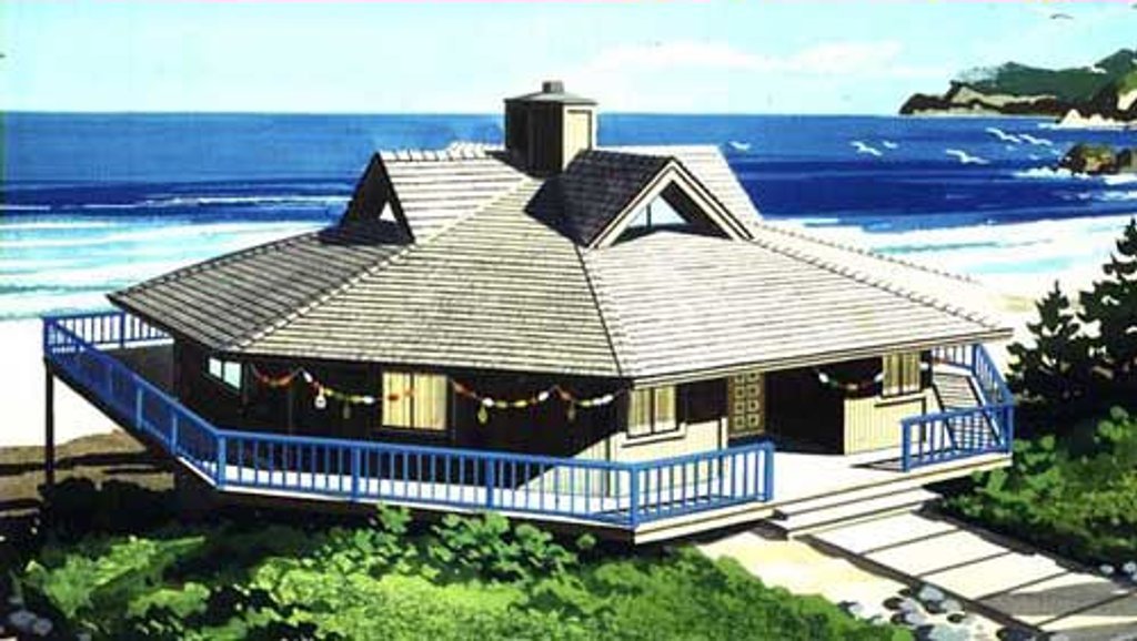 Beach Style House Plan - 3 Beds 2 Baths 1888 Sq/Ft Plan #320-292