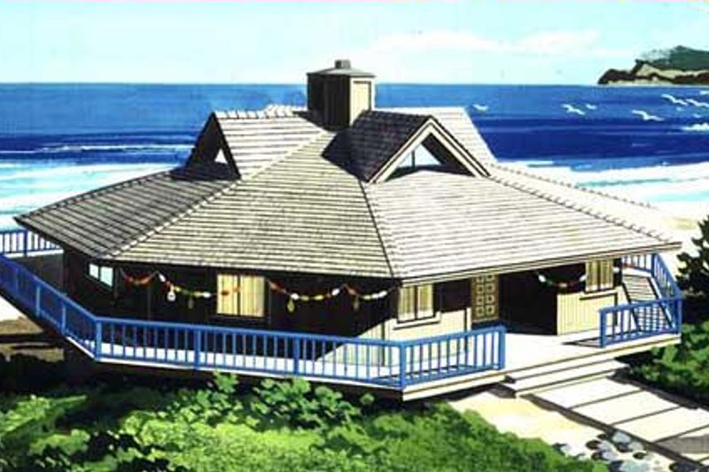 Beach Style House Plan - 3 Beds 2 Baths 1888 Sq/Ft Plan #320-292