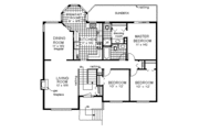 European Style House Plan - 4 Beds 3 Baths 2203 Sq/Ft Plan #18-301 