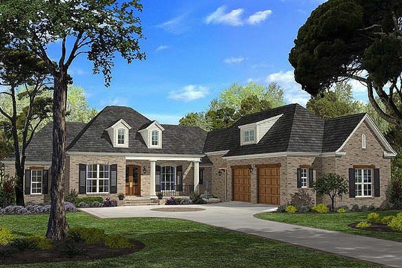 Home Plan - Southern Exterior - Front Elevation Plan #430-49