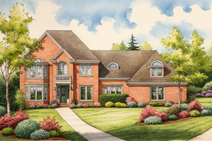 Traditional Exterior - Front Elevation Plan #30-263