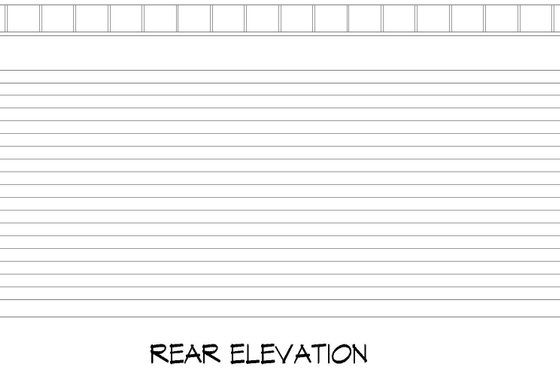Exterior - Rear Elevation for Contemporary House Plan #932-1019, 0.5 bath