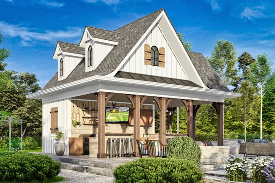Exterior - Other Elevation for Modern House Plan #54-578, 0 bath
