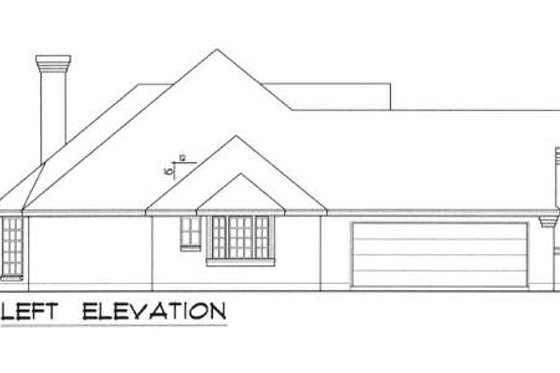 Exterior - Other Elevation for European House Plan #40-194 - 3 bed, 2 bath