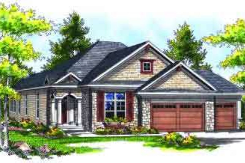 House Plan Design - Traditional Exterior - Front Elevation Plan #70-722