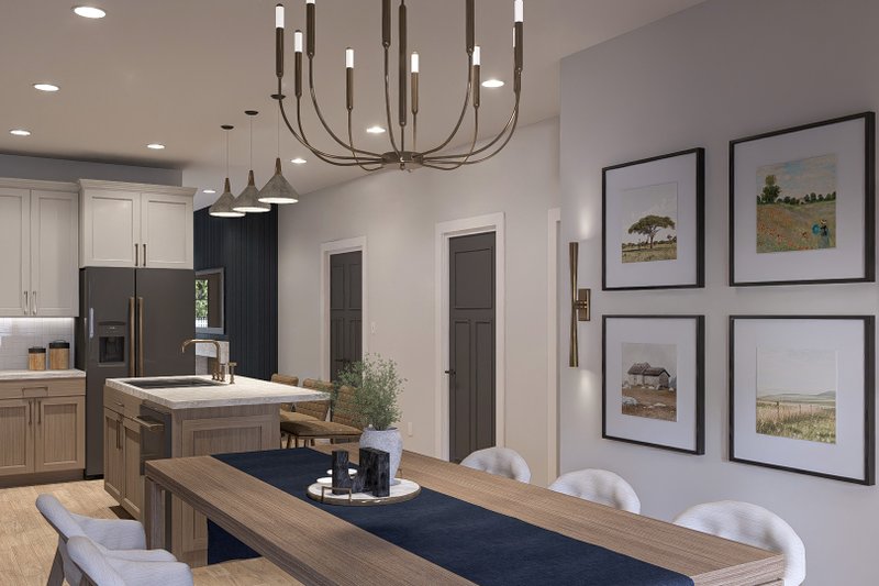 Dream House Plan - Interior - Dining Room 1 for Modern House Plan #455-353 - 3 bed, 2 bath