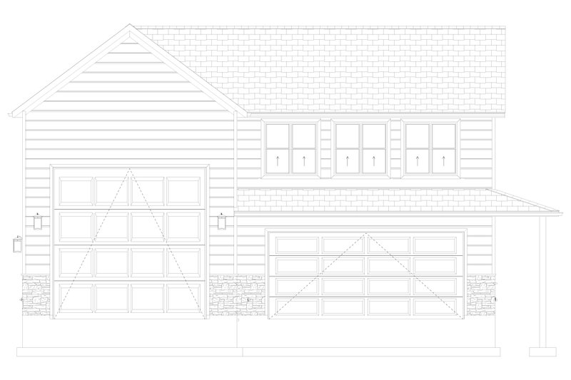 Architectural House Design - Exterior - Front Elevation 5 for Traditional House Plan #1060-504, 1 bath