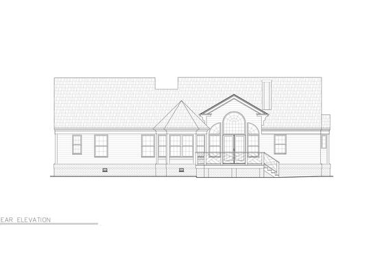 Exterior - Other Elevation 3 for Traditional House Plan #119-355 - 3 bed, 2.5 bath