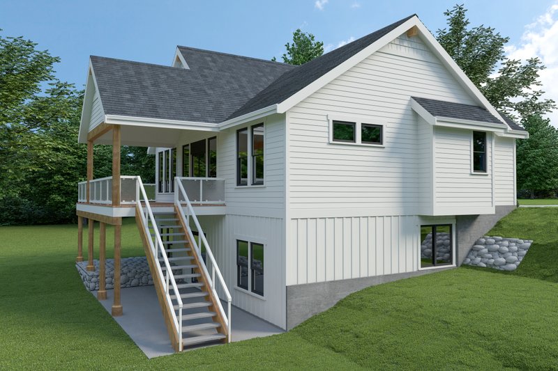 Dream House Plan - Exterior - Other Elevation for Craftsman House Plan #1070-99 - 3 bed, 2.5 bath