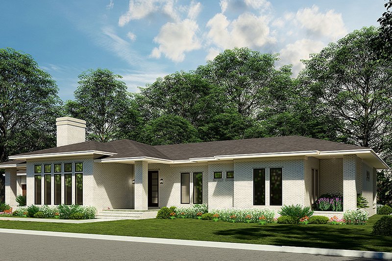 House Plan Design - Prairie Exterior - Front Elevation Plan #923-209