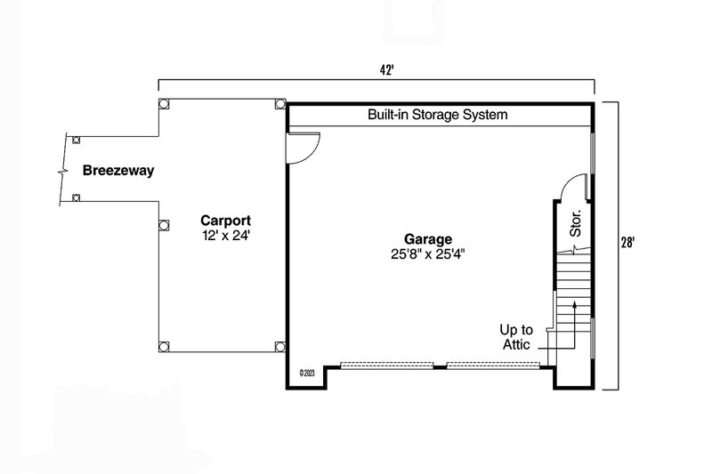 Home Plan - Floor Plan - Main Floor for Traditional House Plan #124-653, 0 bath