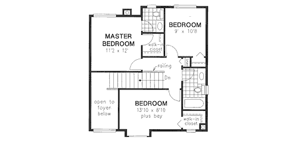 European Floor Plan - Upper Floor Plan #18-9079