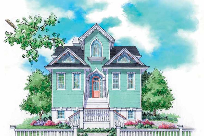 Home Plan - Exterior - Front Elevation 3 for Craftsman House Plan #930-151 - 2 bed, 2.5 bath