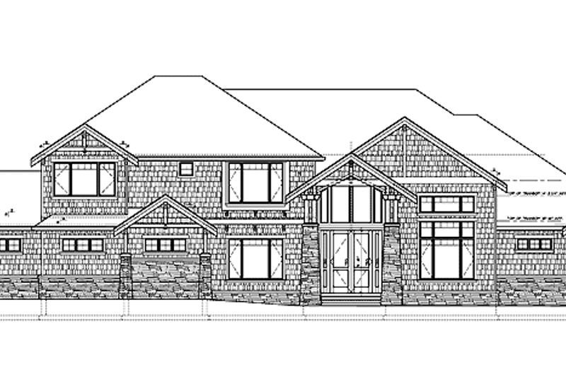House Plan Design - Exterior - Front Elevation 4 for Contemporary House Plan #951-2 - 4 bed, 4 bath