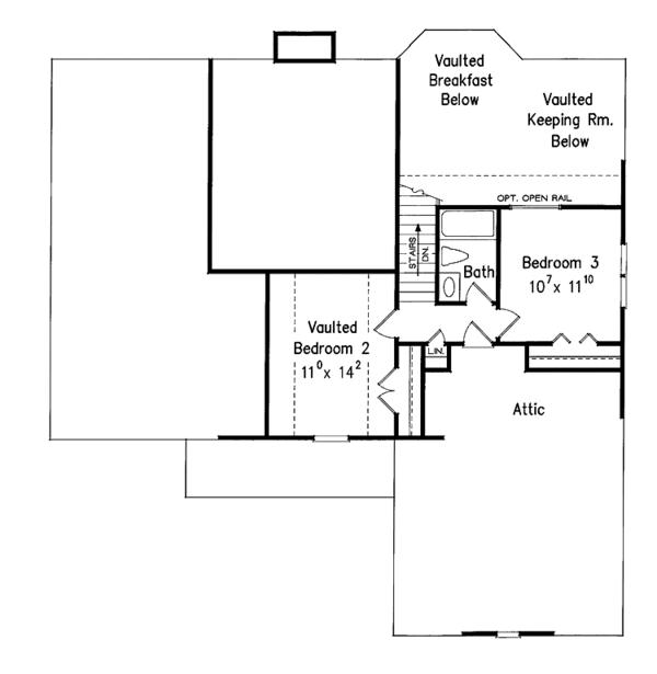 Architectural House Design - Country Floor Plan - Upper Floor Plan #927-698