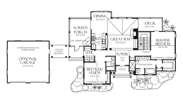 Dream House Plan - Craftsman Floor Plan - Main Floor Plan #929-945