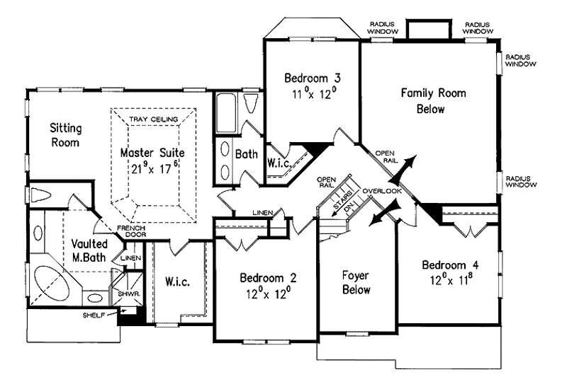 Home Plan - Floor Plan - Upper Floor for Country House Plan #927-688 - 4 bed, 2.5 bath