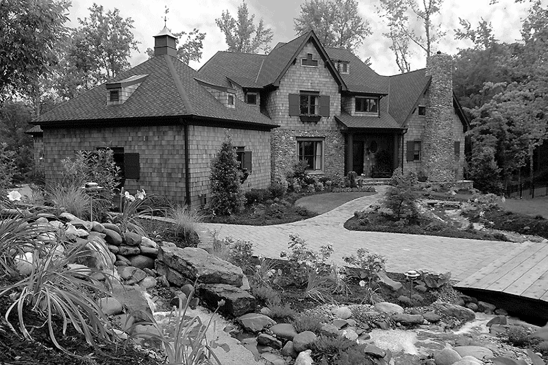 Home Plan - Exterior - Front Elevation 3 for Country House Plan #453-403 - 5 bed, 5 bath