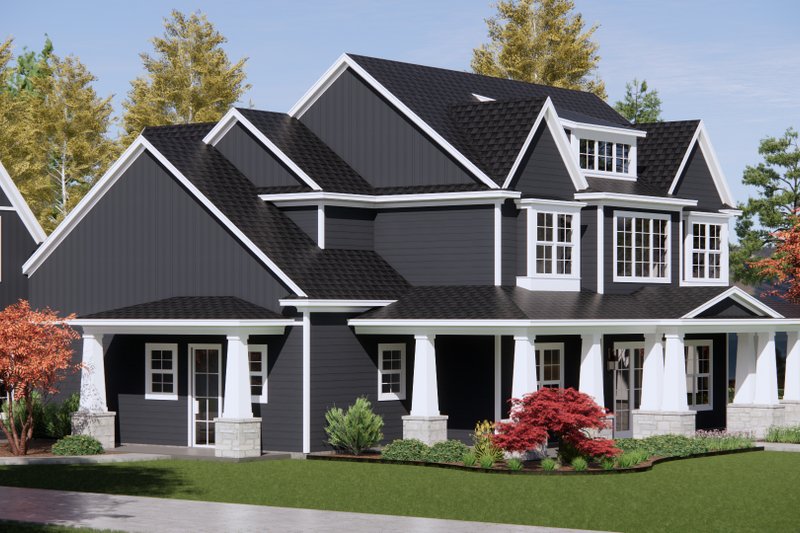 House Design - Exterior - Front Elevation 6 for Craftsman House Plan #1096-16 - 4 bed, 4.5 bath