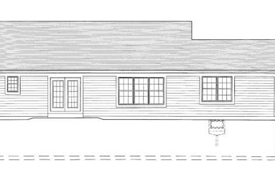 Exterior - Rear Elevation for Cottage House Plan #46-410 - 3 bed, 2 bath
