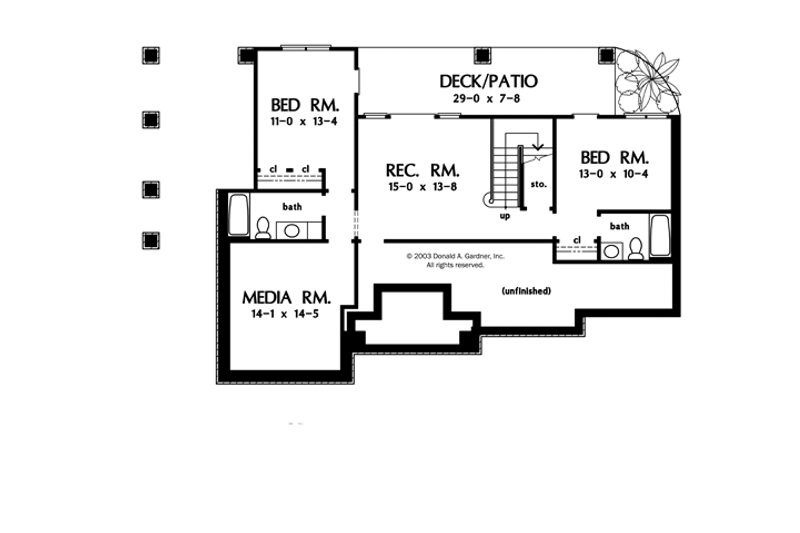 Home Plan - Floor Plan - Other Floor for Craftsman House Plan #929-902 - 5 bed, 5 bath