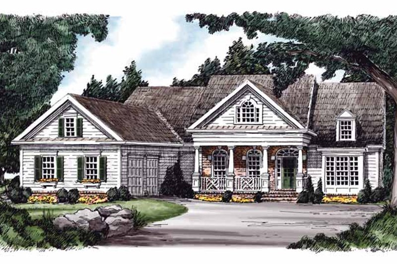 Home Plan - Country Exterior - Front Elevation Plan #927-596