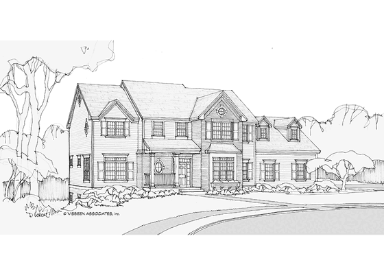 Exterior - Front Elevation 4 for Country House Plan #928-206 - 4 bed, 3.5 bath