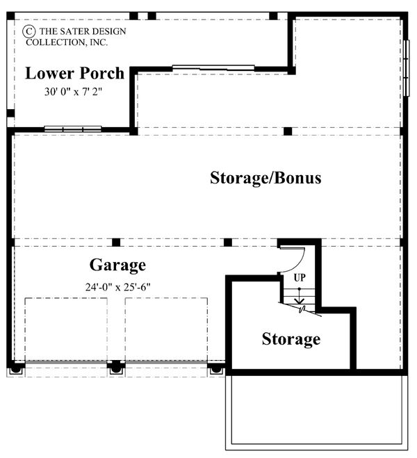 Dream House Plan - Mediterranean Floor Plan - Lower Floor Plan #930-16