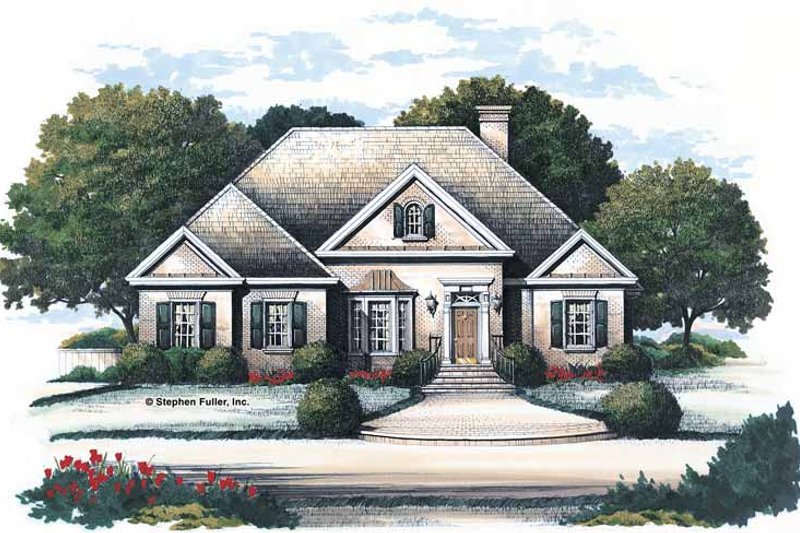 Dream House Plan - Colonial Exterior - Front Elevation Plan #429-117