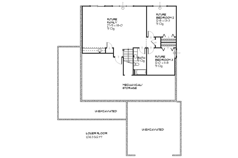 Craftsman Style House Plan - 3 Beds 2.5 Baths 3007 Sq/Ft Plan #901-37 ...