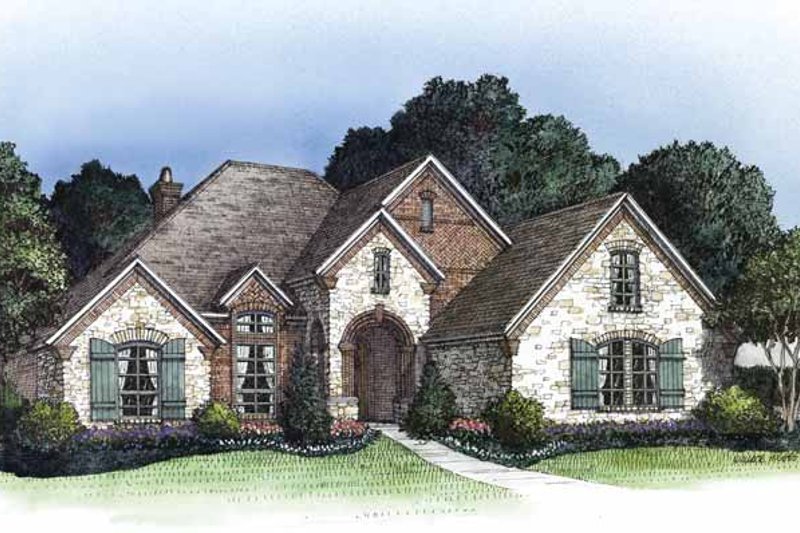 Architectural House Design - Country Exterior - Front Elevation Plan #946-14