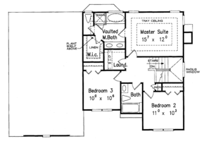 Floor Plan - Upper Floor for Colonial House Plan #927-92 - 4 bed, 2.5 bath