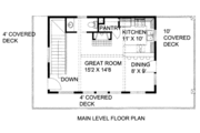 Bungalow Style House Plan - 3 Beds 2.5 Baths 1806 Sq/Ft Plan #117-721 