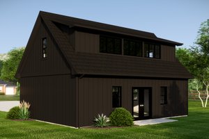 Exterior - Rear Elevation for Cottage House Plan #1064-291, 0 bath
