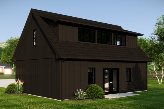 Exterior - Rear Elevation for Cottage House Plan #1064-291, 0 bath