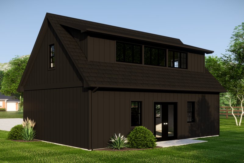 House Blueprint - Exterior - Rear Elevation for Cottage House Plan #1064-291, 0 bath