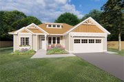 Craftsman Style House Plan - 3 Beds 2 Baths 1244 Sq/Ft Plan #126-183 