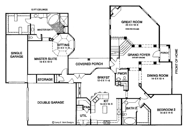 Dream House Plan - Country Floor Plan - Main Floor Plan #952-54