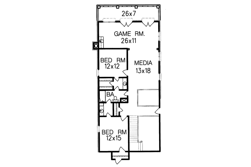 Home Plan - Floor Plan - Upper Floor for European House Plan #15-329 - 4 bed, 4.5 bath