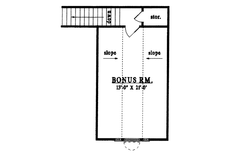 Home Plan - Floor Plan - Other Floor for Country House Plan #42-555 - 3 bed, 2 bath