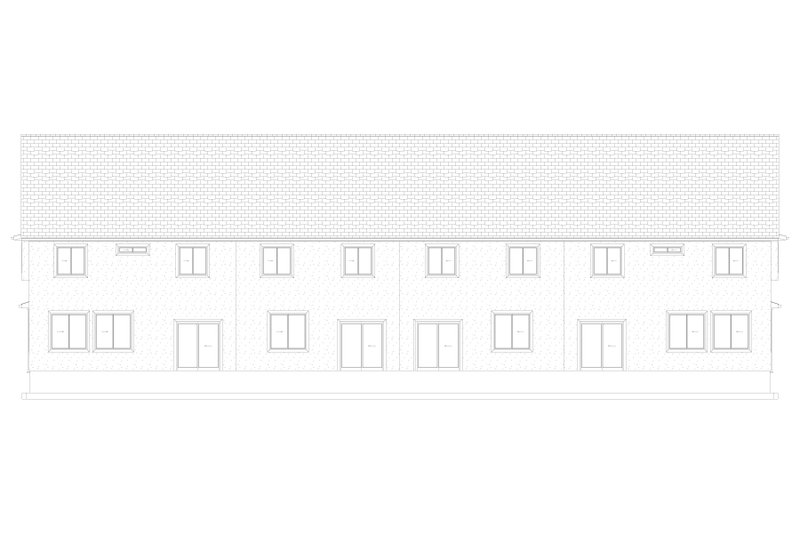 House Design - Exterior - Rear Elevation 1 for Farmhouse House Plan #1060-320 - 12 bed, 8 bath